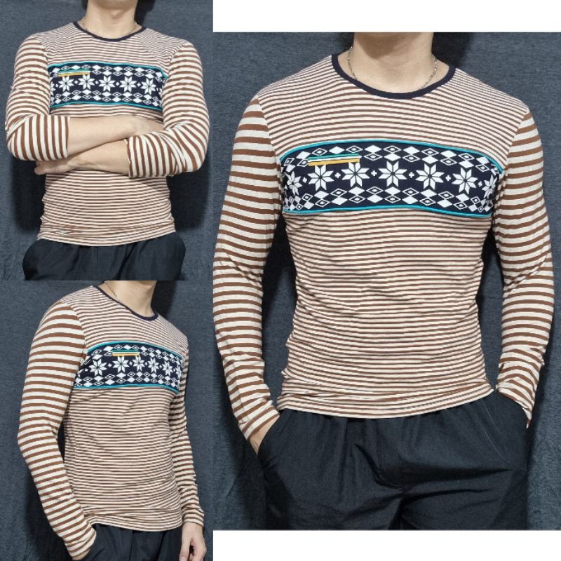 Baju Pria Atasan laki laki lengan panjang Kaos panjang cowok K08