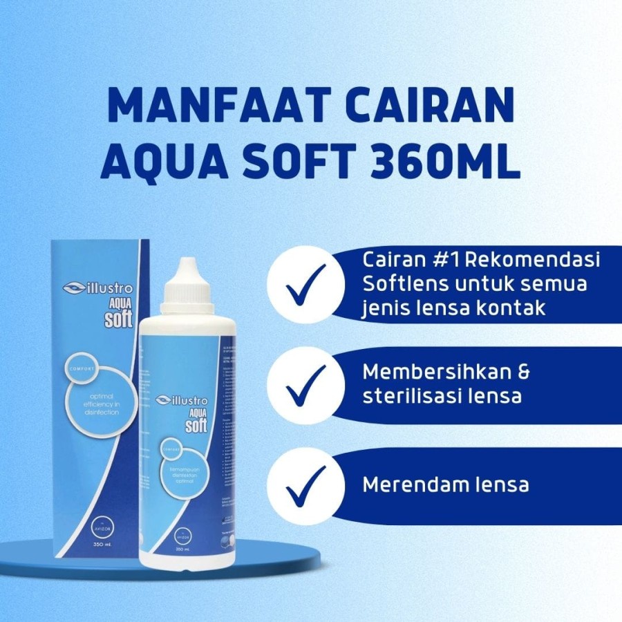 CAIRAN PEMBERSIH SOFTLENS AQUASOFT 350 ML