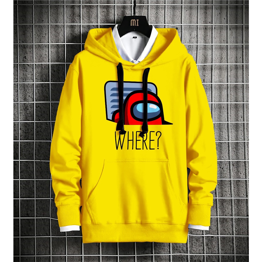 HOODIE ANONG US WHERE BAHAN FLEECE - A5GARD88