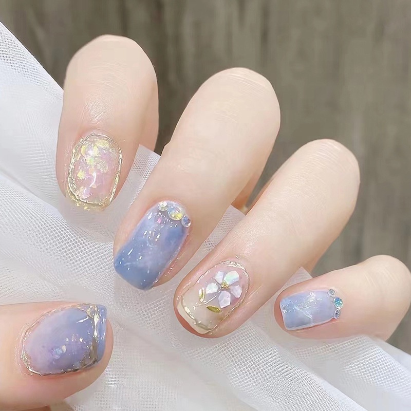 Z380 24pcs / box Kuku Palsu Full Cover Untuk Dekorasi Nail Art