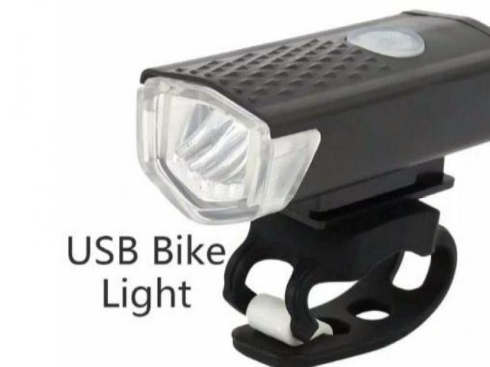 Lampu Depan Sepeda LED Battery Charge / Bicycle LED USB Rechargeable