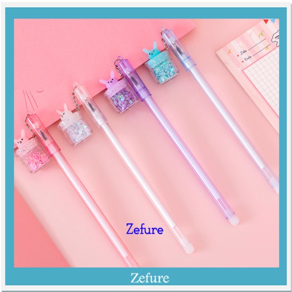 

Bisa COD Pulpen Gel 0.5mm Gantungan Bunny untuk Alat Tulis Sekolah Pulpen Gliter Bunny Blink Blink