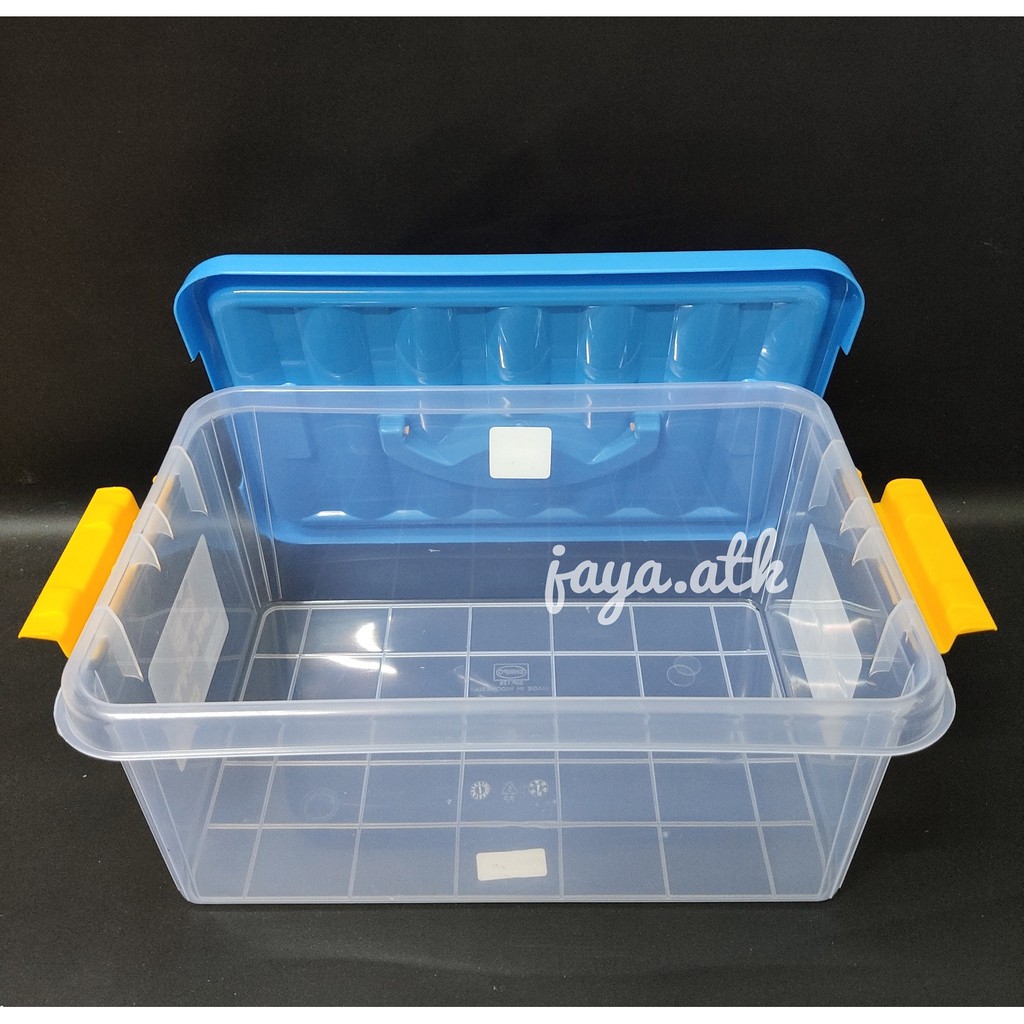 KOTAK PENYIMPANAN BOX KONTAINER PLASTIK CONTAINER STORAGE BOX SERBAGUNA 37 X 20 X 16 CM BAGUS TEBAL