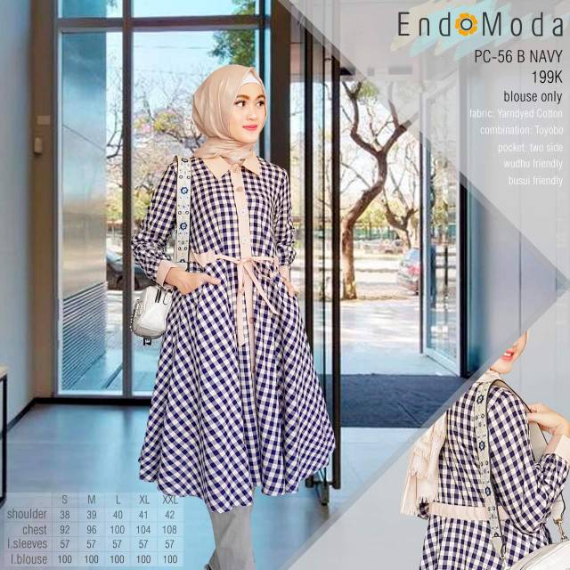 Endomoda Pc-56 B navy maroon size L
