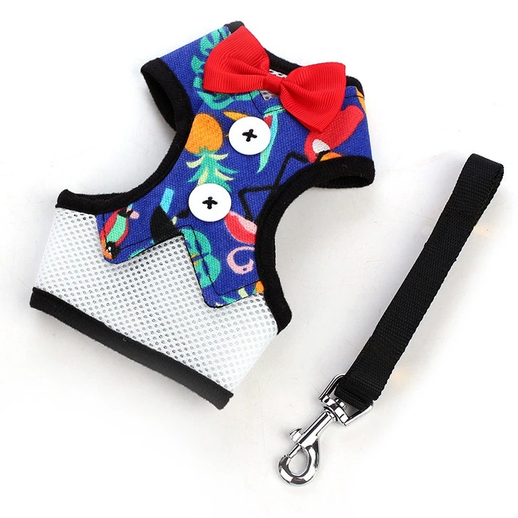 Harness Bow Tie Pita Untuk Anjing Kucing Kelinci