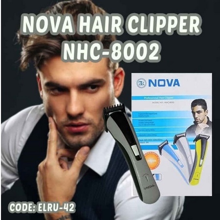 Alat Cukur Rambut Nova / Nova Professional Hair Clipper NHC-8002 / Alat Pencukur Rambut Elektrik / Alat Cukur Praktis
