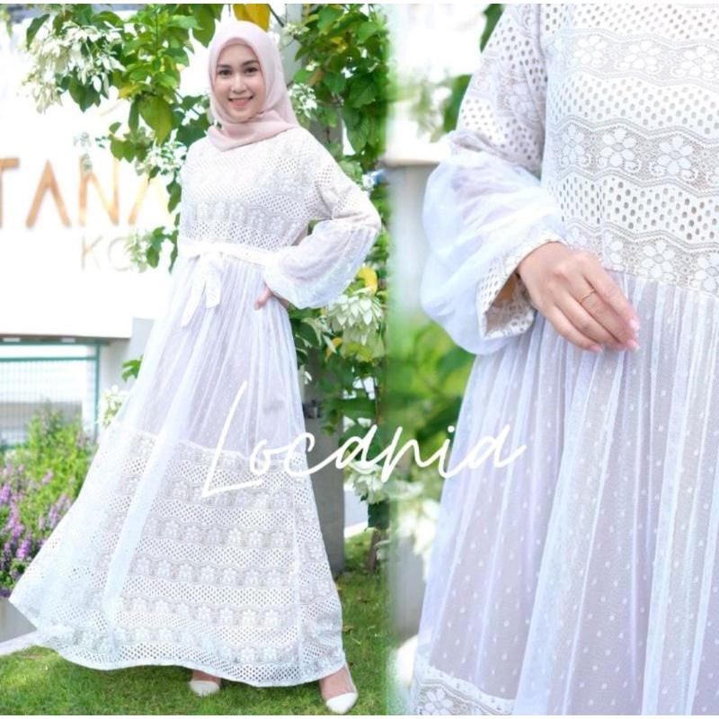 Locania Dress Brokat Full Puring Gamis Ootd Vintage Gamis Trend Natasha Dress Apply Tali Gamis Lebaran Dress Muslim Gamis Remaja Muslimah Outfit Kondangan Dress Polos Warna Hitam Outfit Bridesmaid Gamis Pengajian Cantik