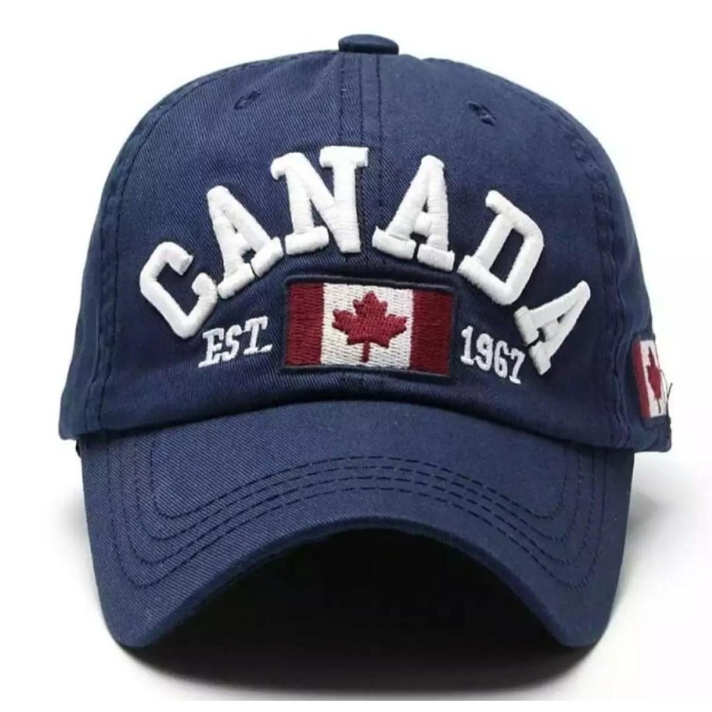 TOPI BASEBALL CANADA IMPORT BORDIR KOMPUTER TOPI PRIA&amp;WANITA MODEL TERBARU HARGA SPESIAL