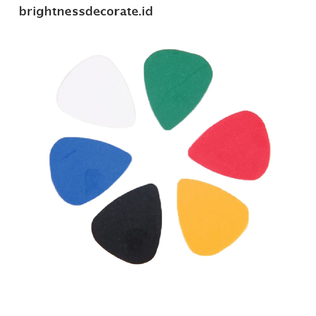 100 Pcs Picks Plectrums Bahan ABS Untuk Gitar Akustik Ukulele Bass Elektrik