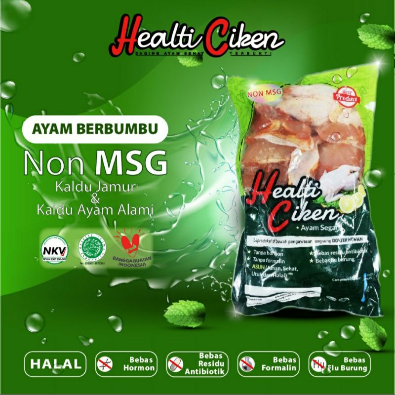 

Ayam berbumbu(marinasi) organik probiotik,halal, bebas hormon dan bahan kimia, lezat dan praktis tin