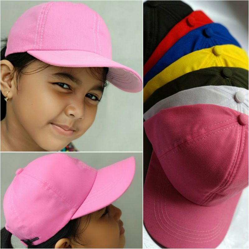 Topi Anak Polos/Topi Baseball polos 3-8 tahun