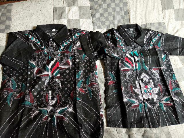Batik Couple Keluarga Gamis Anak Prasasti Hem Anak