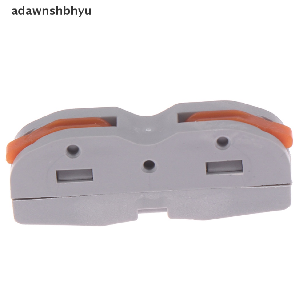 Konektor Kawat Kabel Listrik adawnshbhyu SPL-1 2arah Reusable Spring Lever Terminal Block