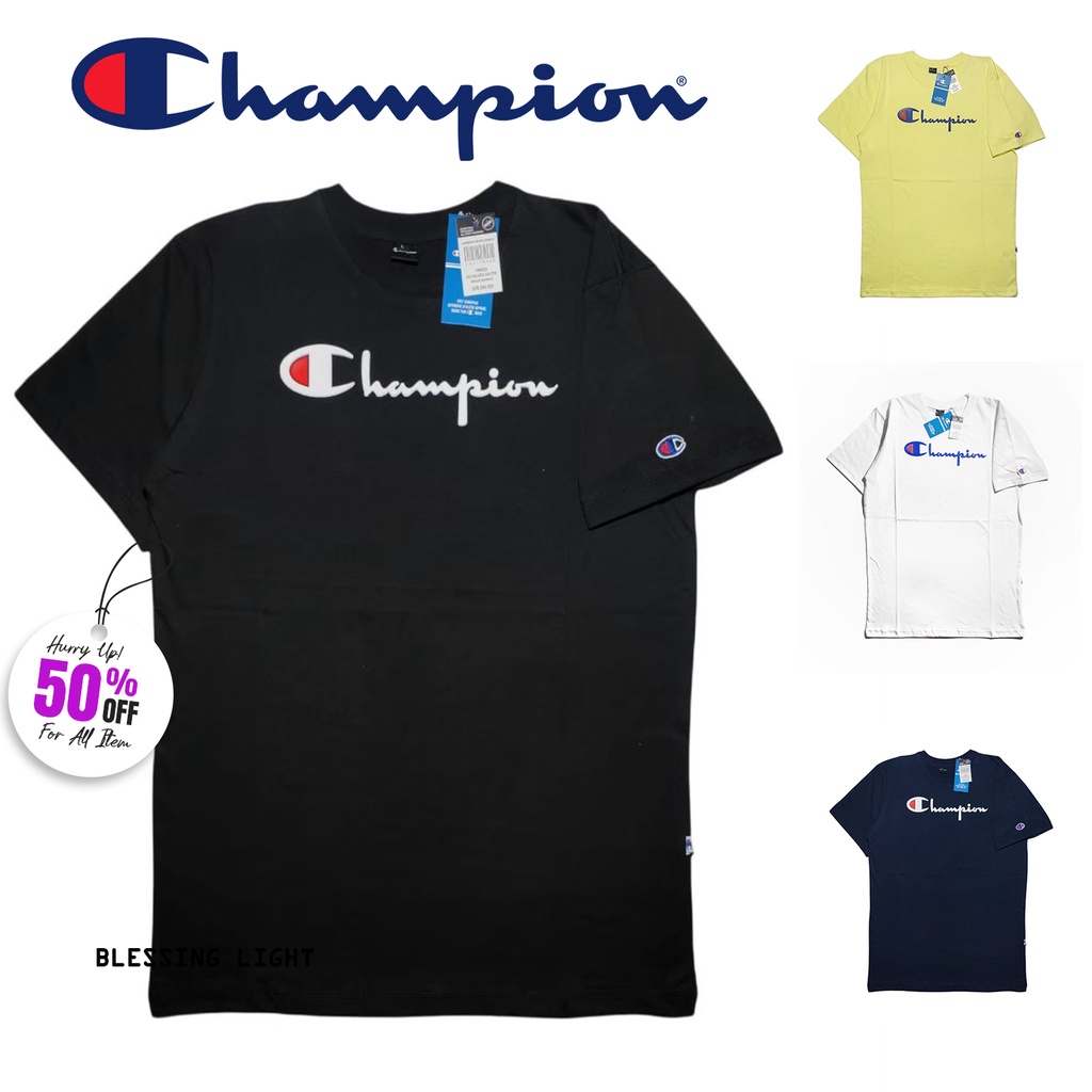 Kaos Baju Pria Distro Murah Keren Original Flocking Champion Premium Keren