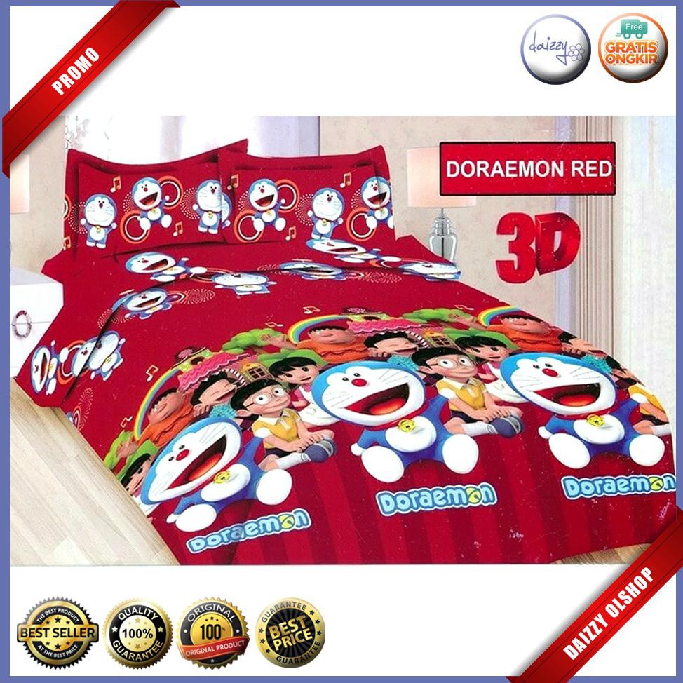 Sprei Bonita Doraemon Red King 180X200 No.1 Kartun BMSC51