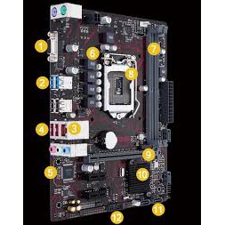 MOTHERBOARD ASUS H110M-V LGA 1151