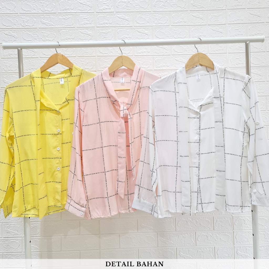 2846 paris tie blouse shirt