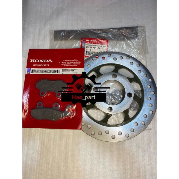 Piringan cakram depan plus dispad Supra X 125 / kharisma