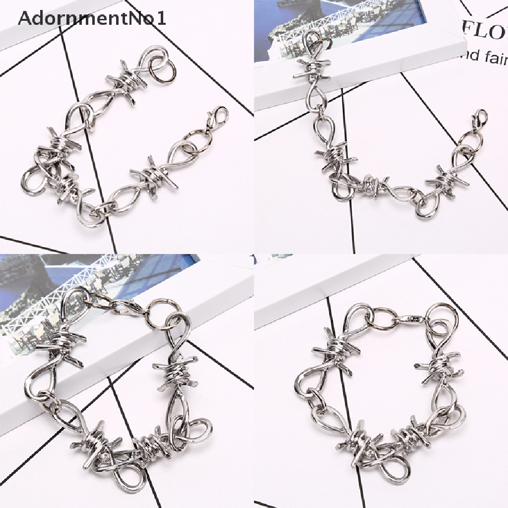 [AdornmentNo1] Silver Stainless Steel Chain Link Bracelet Wristband Bangle Jewelry Punk Jewelry [new]