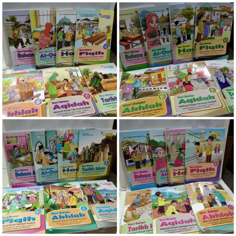 

buku satu paket madrasah Diniyah takmiliyah awaliyah kelas 1 sampai 4 pengembangan kurikulum mdta 2020