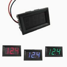 [DSP-9035] MINI DC VOLTMETER DENGAN FRAME 0.56&quot; 0-500V DC 3 KABEL MERAH