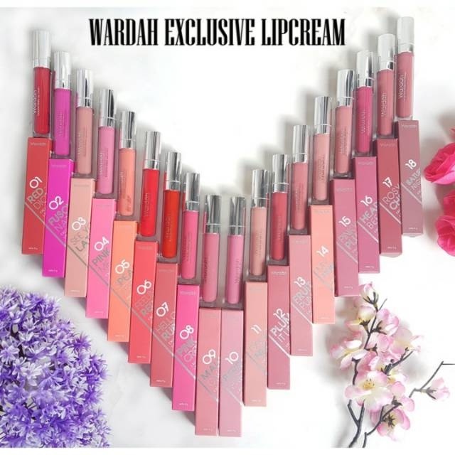 Lip matte cream wardah(semua varian warna)