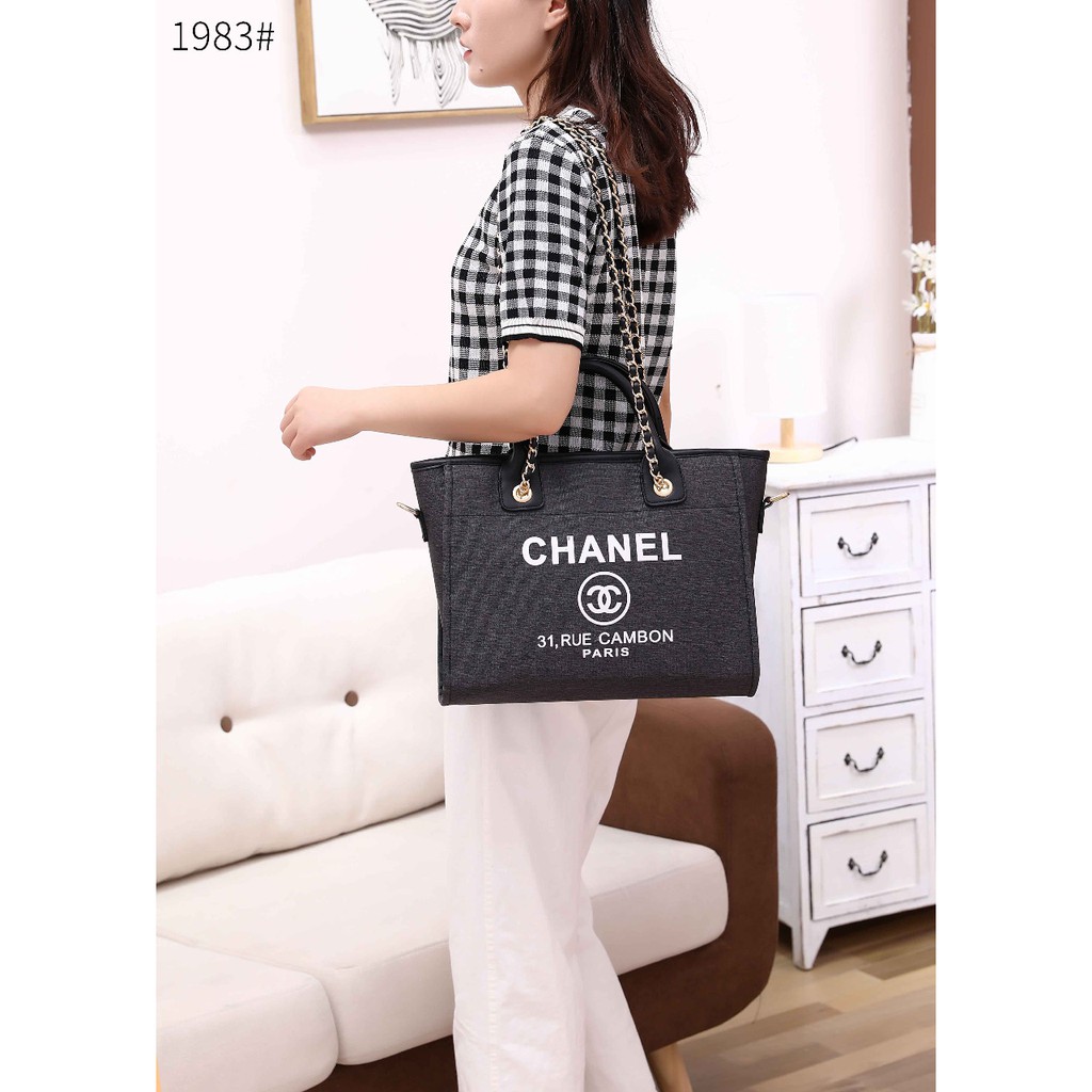 Chanel Denim 31 Rue Cambon Tote Bag 1983 D