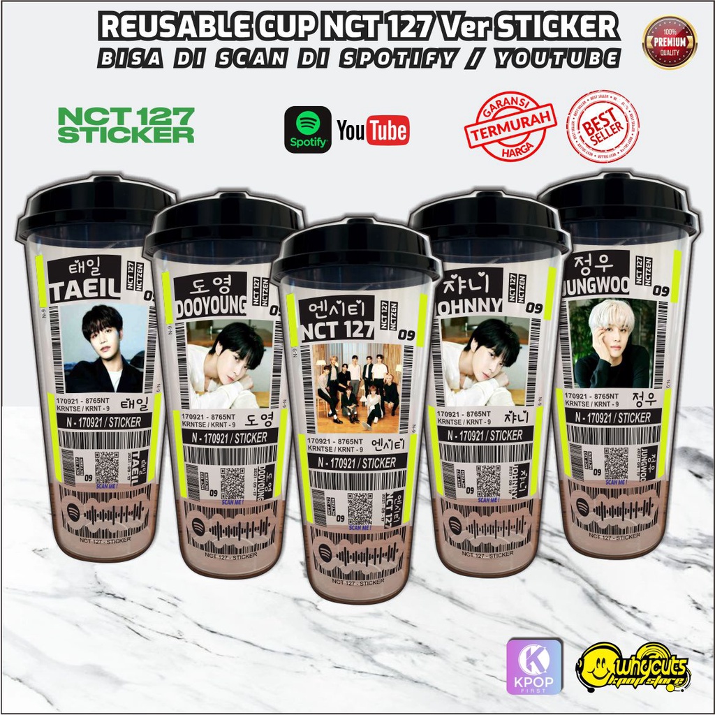 Reusable Cup kpop // NCT 127 STICKER