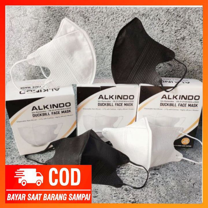 [COD] Masker Duckbill (Eceran) / Masker Duckbill 3 Ply Alkindo
