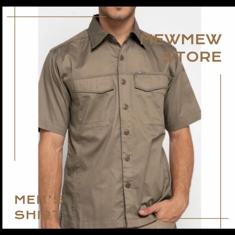 Kemeja Tactical Outdoor Lengan Pendek Atasan Pria Casual MGEE TREVOR C006