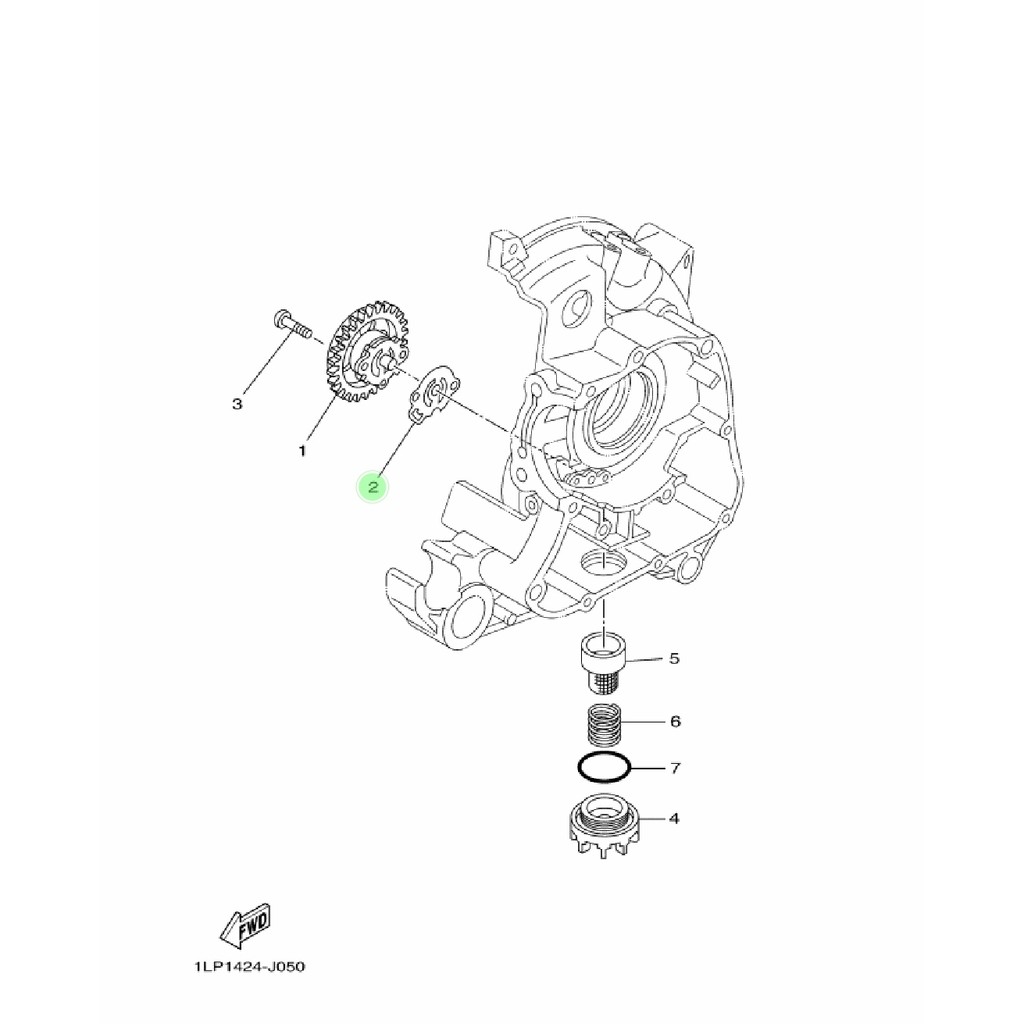 PAKING POMPA OLI NOUVO MIO LAMA SPORTY SMILE SOUL FINO XEON KARBU RC GT AEROX 125 ORIGINAL YGP 5LW-E3475-00