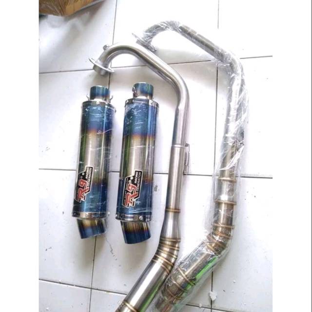 Knalpot racing R9 buat motor Cb 150r .CBR 150 .R15/vixion