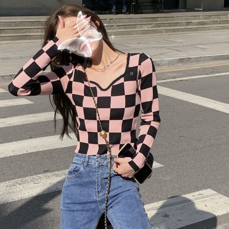 Sweater Rajut Lengan Panjang Wanita Baru