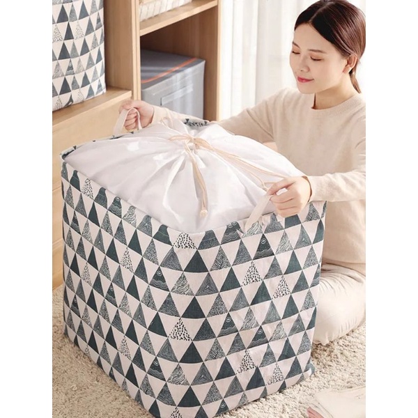 dc88 - Tempat Penyimpanan Pakaian Selimut Mainan Dengan Kantong Serut / Clothing Storage bag jumbo