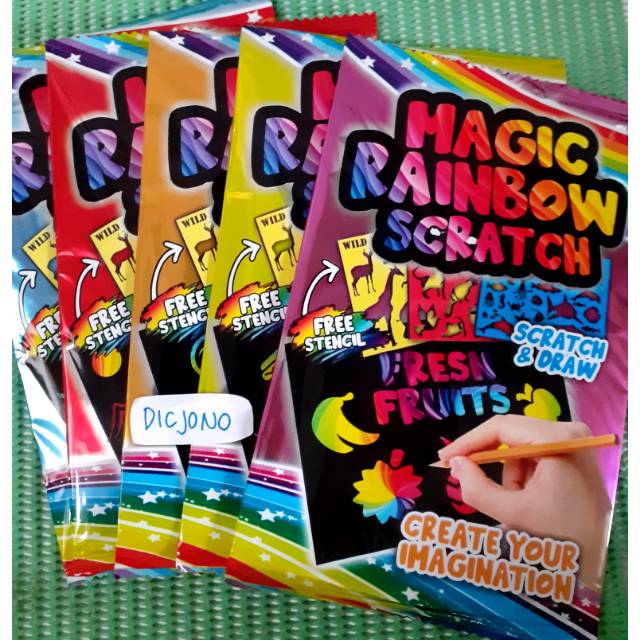 

Kertas Gambar Scratch / Magic Rainbow Scratch / Scratch & Draw Murah