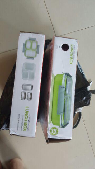 Lunchbox Tedemei 6540 Stainless Steel Sekat 3 / Kotak Makan Anti Tumpah Bocor Lunch Box