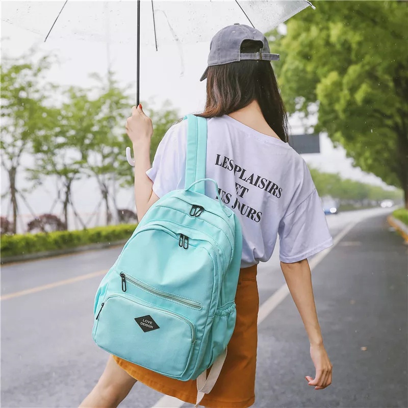 Tas Ransel Sekolah Murah Korean Style Kekinian Terbaru Backpack Sekolah Murah Anak TK SD SMP SMA