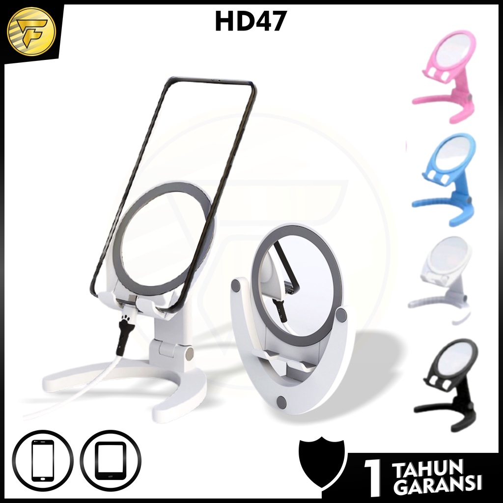 HD47 Stand Holder CERMIN Lipat universal penyangga dudukan HP Tablet universal original