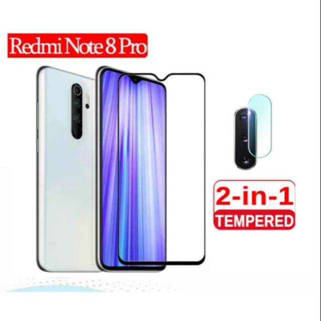 Tempered Glass Redmi Note 8 Pro + Tempered Glass Camera Xiaomi Redmi Note 8 Pro 2in1 SC