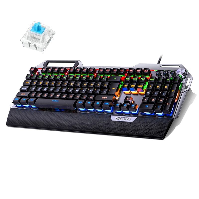 Vivi Keyboard Gaming Keyboard Komputer Gamer 104Keys Backlit Ergonomic USB Wired