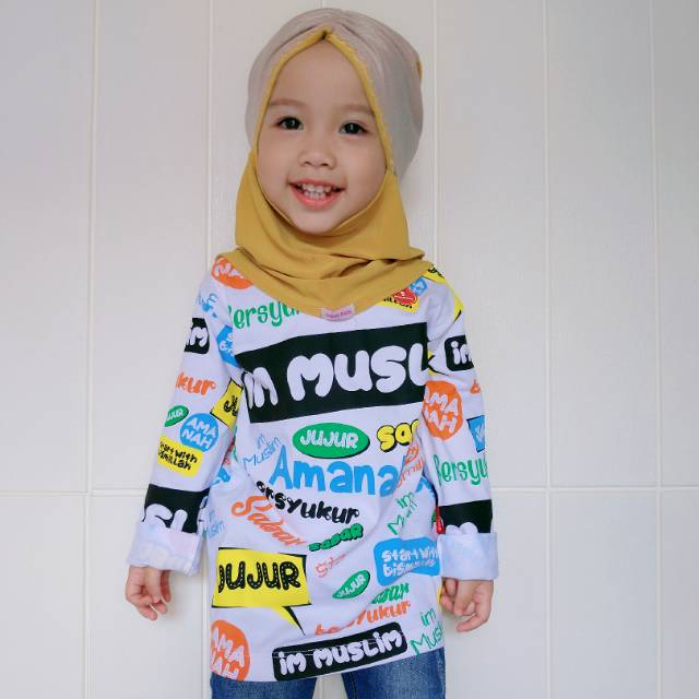 Kaos anak muslimah