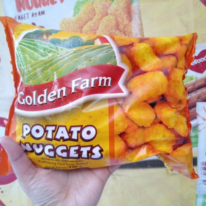 

[ COD ] golden farm potato nugget 750gr TERPERCAYA Kode 1174