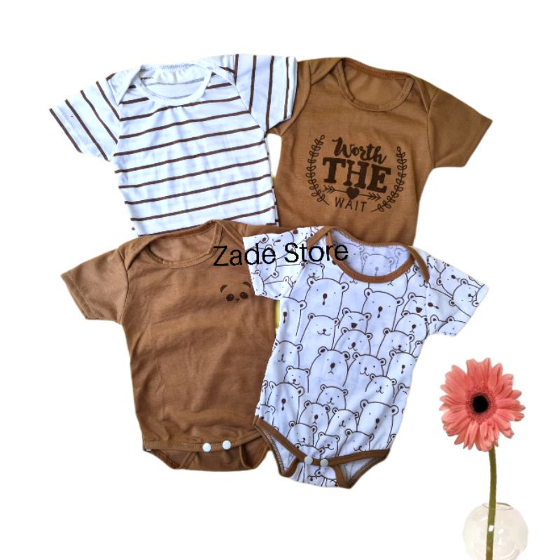 Jumper bayi SNI baju bayi 0-6 bulan jumpsuit baby newborn bodysuit romper anak kaos anak perempuan laki-laki baju anak lengan pendek motif polos murah grosir import cod baju kodok set celana pop bayi baru lahir