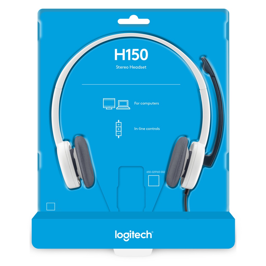 Logitech H150 Stereo Headset dengan Mikrofon Noise-Cancelling dan Dual Plug