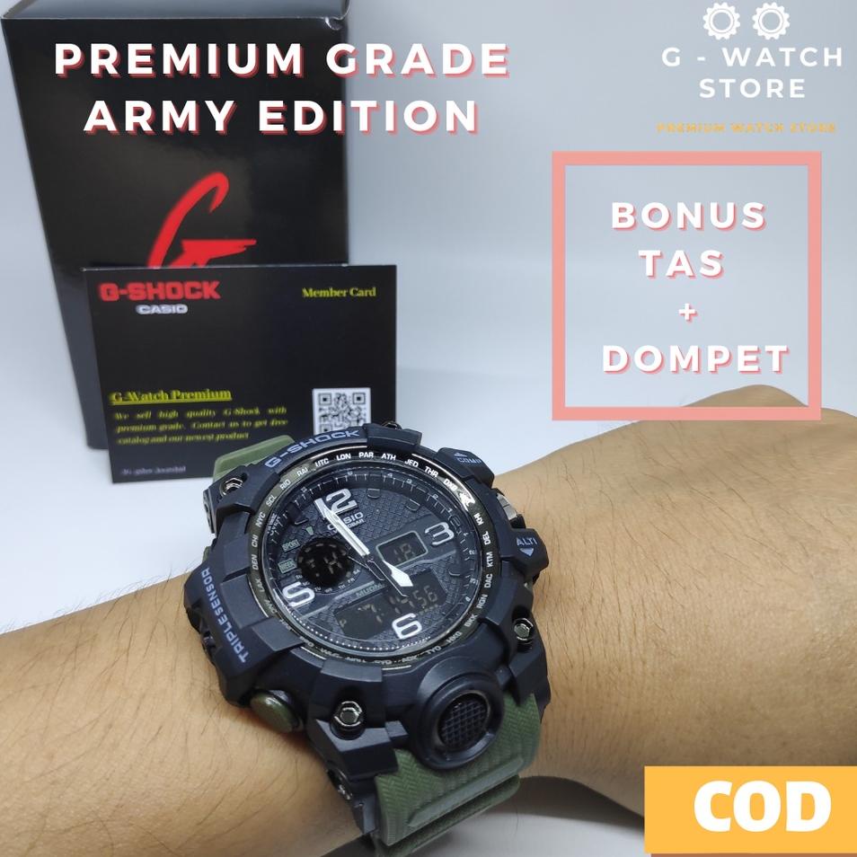 Sangat Nyaman.. G Shock Original GWG 1000 Army Edition Water Resist Shock Absorber - Grade Ori Impor