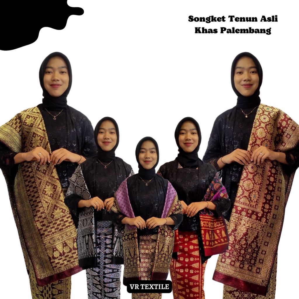 Songket Palembang Tenun Asli Berbagai Macam Motif dan Warna - Kiagus Songket