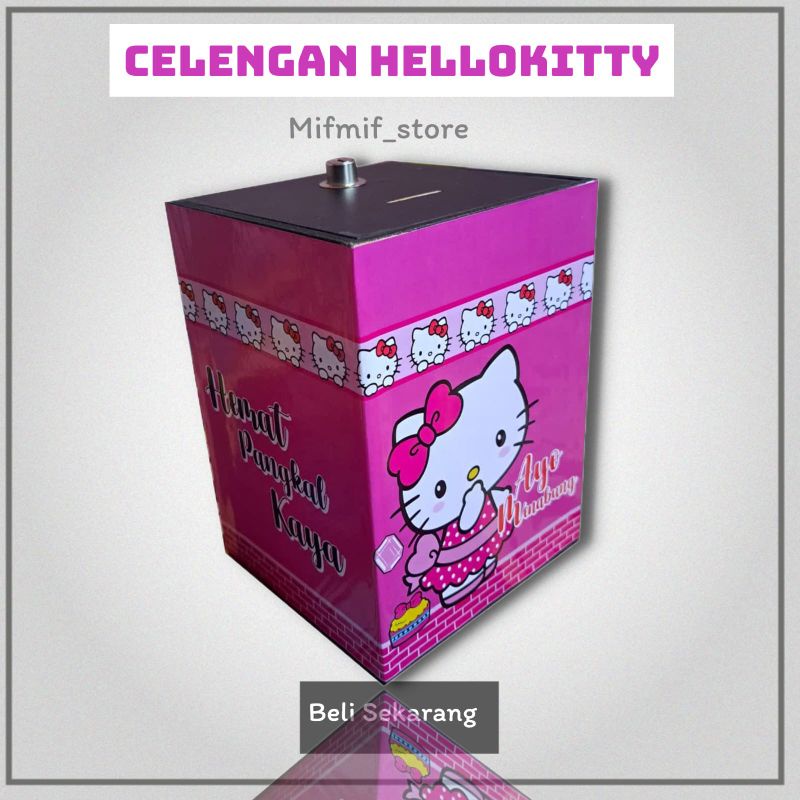 Celengan Karakter Anak Murah - Celengan Karakter Unik - Celengan Kabah + free Kunci