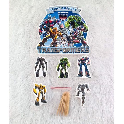 

cake topper/topper TRANSFORMERS/hiasan kue TRANSFORMERS styorofoam