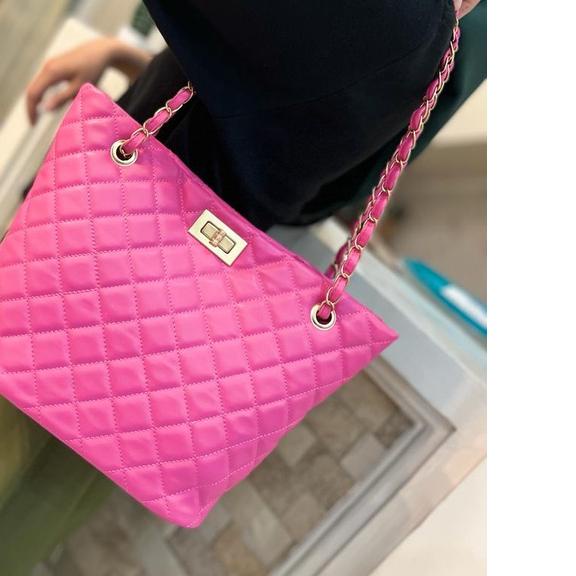 CH TOTE KLASIK dan TRT TOTE uk 25x20cm bahan dove