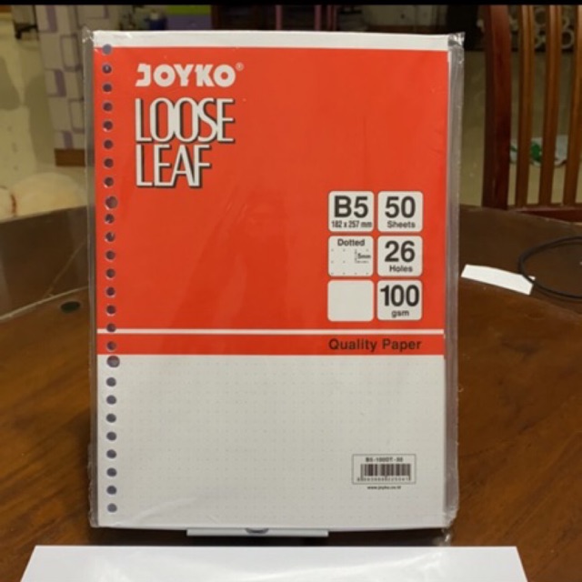 

Loose Leaf B5 Dotted isi 50 lembar / sheets isi binder